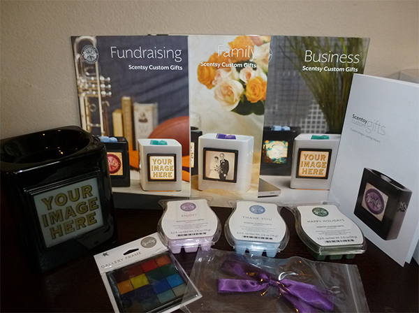 Scentsy Custom Gifts are unique to you and can be personalized for your Business, Fundraiser or Family Event.