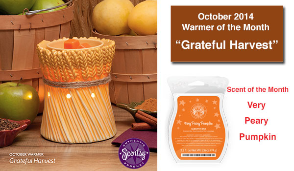 Grateful Harvest Scentsy Warmer of the Month October 2014