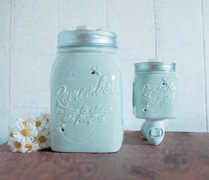 Chasing Fireflies Painted Jar Scentsy Warmers