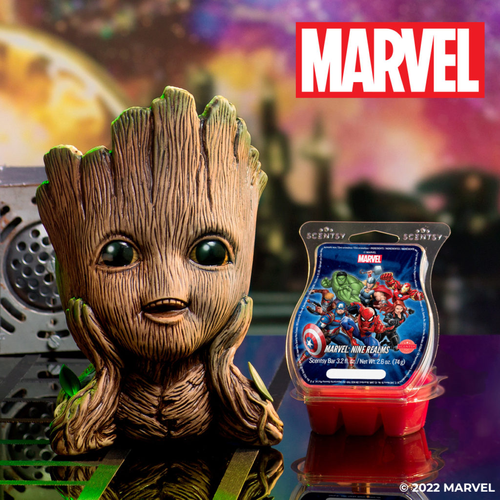 groot scentsy warmer and bar