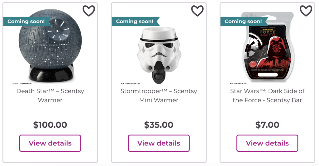 Scentsy Star Wars